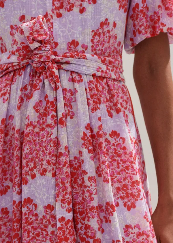 layered_violets_print_midi_dress__belt_3.webp ME+EM Layered Violets Print Midi Dress + Belt | Women Midi Dresses