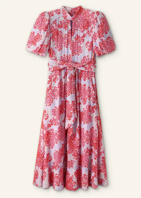 layered_violets_print_midi_dress__belt_7.webp ME+EM Layered Violets Print Midi Dress + Belt | Women Midi Dresses