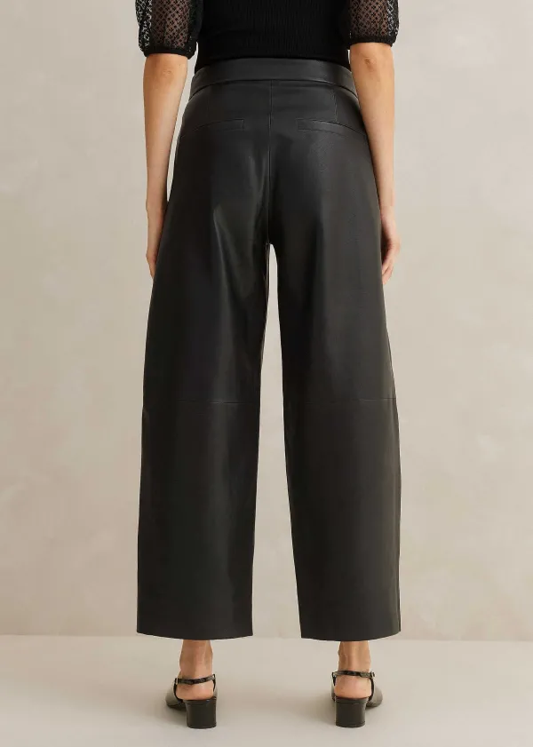 ME+EM Leather Tapered Trouser | Women Tapered Trousers