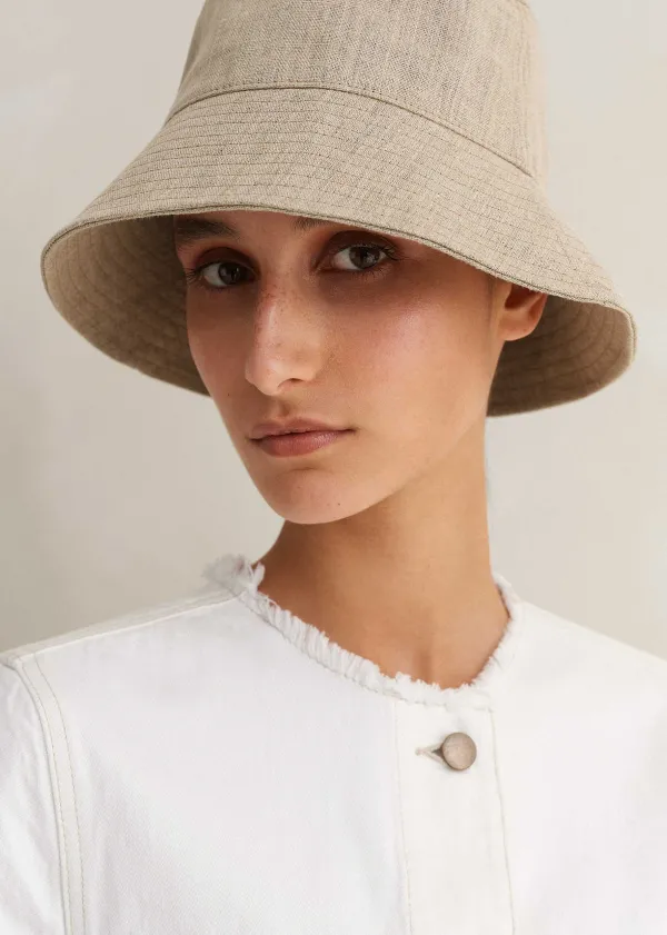 linen_bucket_hat_3.webp ME+EM Linen Bucket Hat | Women Hats And Scarves