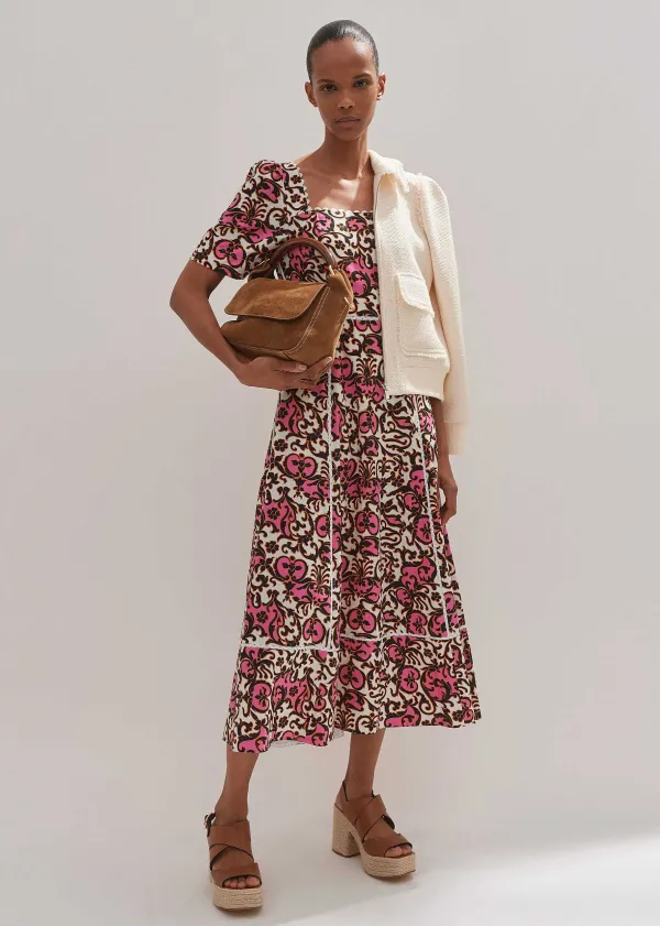 linenblend_baroque_print_midi_dress_3.webp ME+EM Linen-Blend Baroque Print Midi Dress | Women Midi Dresses