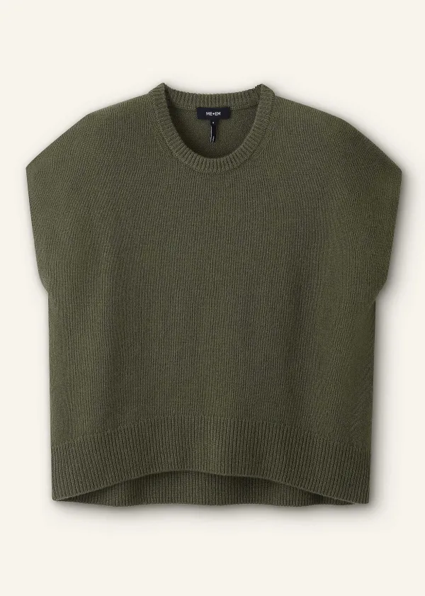 lofty_cashmere_relaxed_curved_hem_vest_3.webp ME+EM Lofty Cashmere Relaxed Curved Hem Vest | Women Vests