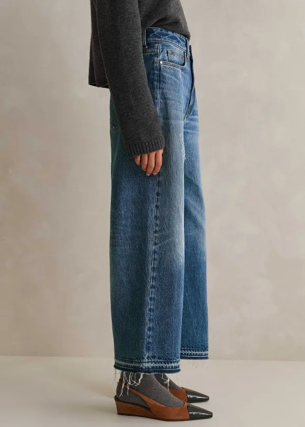 ME+EM Low-Rise Baggy Crop Jean | Women Wide-Leg Trousers