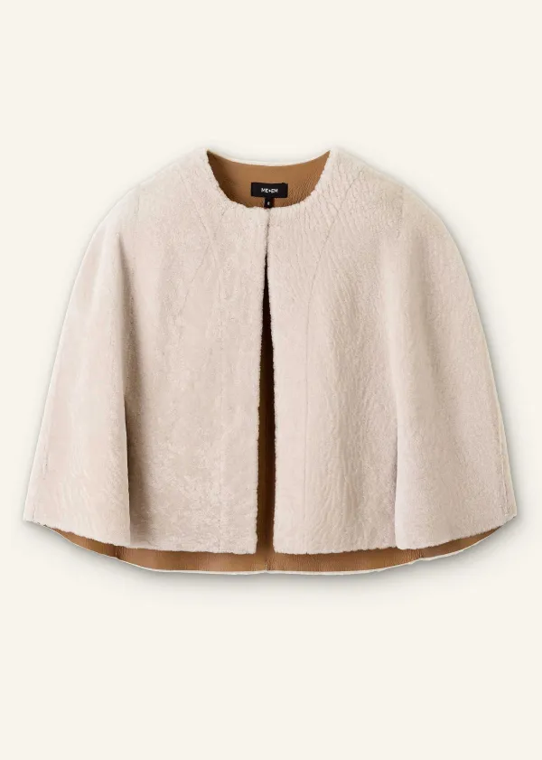 ME+EM Luxe Shearling Cape | Women Crop Jackets