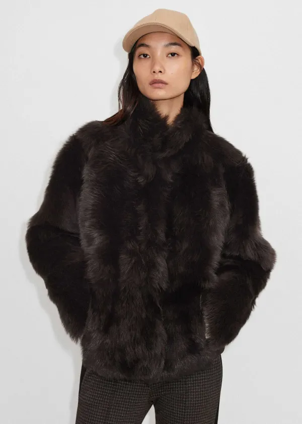 ME+EM Luxe Toscana Shearling Jacket | Women Shearling Jackets