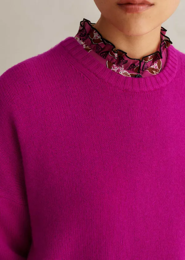 merino_cashmere_relaxed_crop_jumper__snood_6.webp ME+EM Merino Cashmere Relaxed Crop Jumper + Snood | Women Jumpers