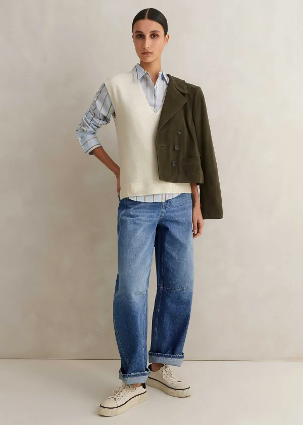 merino_cashmere_relaxed_v_neck_vest_5.webp ME+EM Merino Cashmere Relaxed V Neck Vest | Women Vests