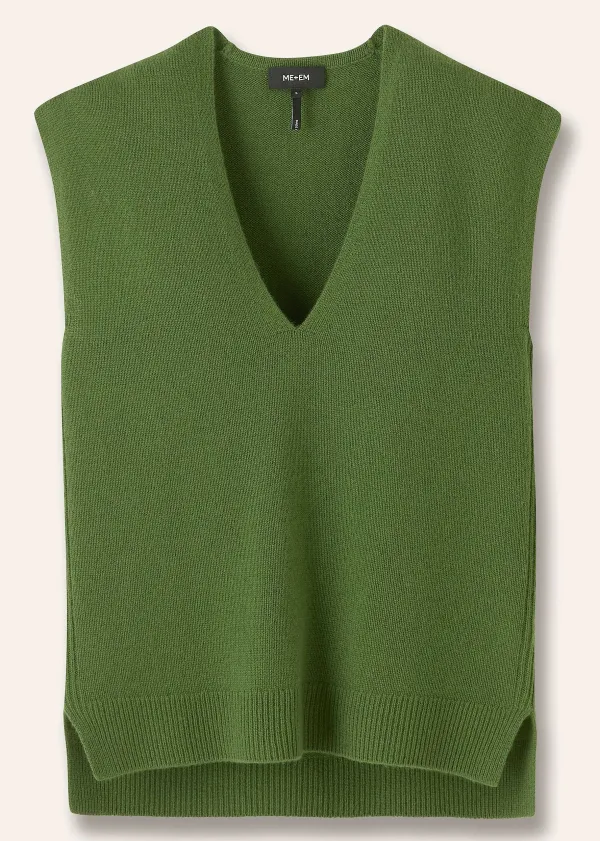 merino_cashmere_relaxed_v_neck_vest_6-1.webp ME+EM Merino Cashmere Relaxed V Neck Vest | Women Vests