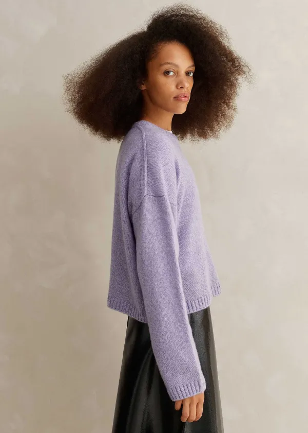ME+EM Merino Cashmere Silk Relaxed Jumper + Snood | Women Jumpers