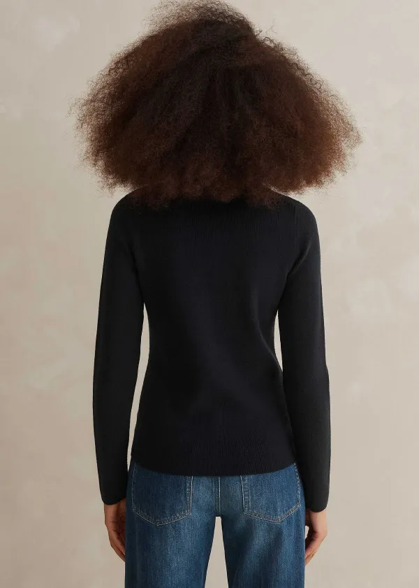 ME+EM Merino Stretch Half Zip Jumper | Women Jumpers