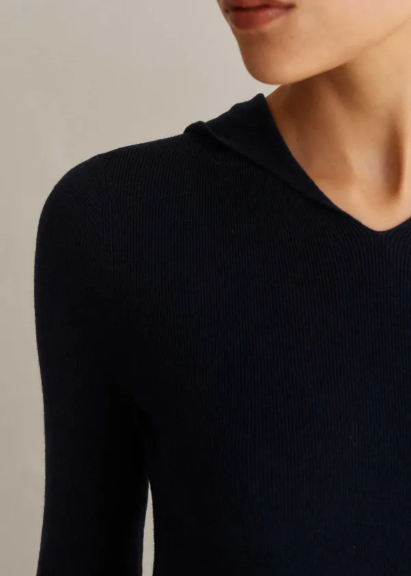 ME+EM Merino Stretch Rib Layering Hoody | Women Jumpers