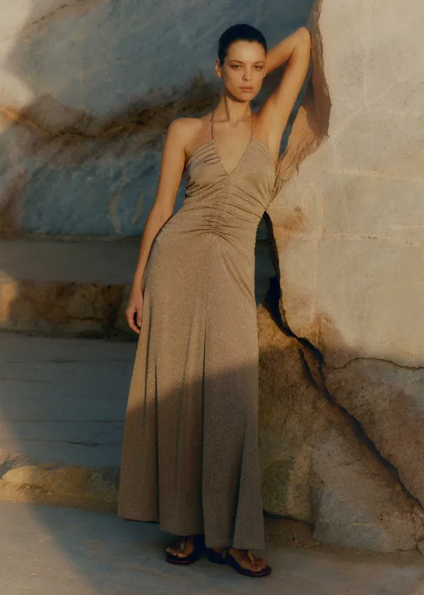 metallic_halterneck_maxi_dress_2.webp ME+EM Metallic Halterneck Maxi Dress | Women Maxi Dresses