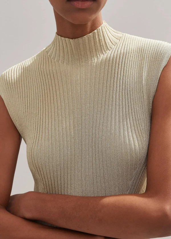 metallic_rib_knit_cap_sleeve_midi_dress_3.webp ME+EM Metallic Rib Knit Cap Sleeve Midi Dress | Women Midi Dresses