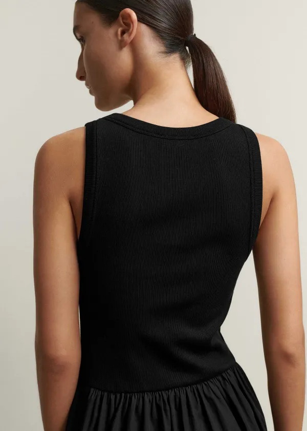 mixed_media_maxi_dress_4.webp ME+EM Mixed Media Maxi Dress | Women Maxi Dresses