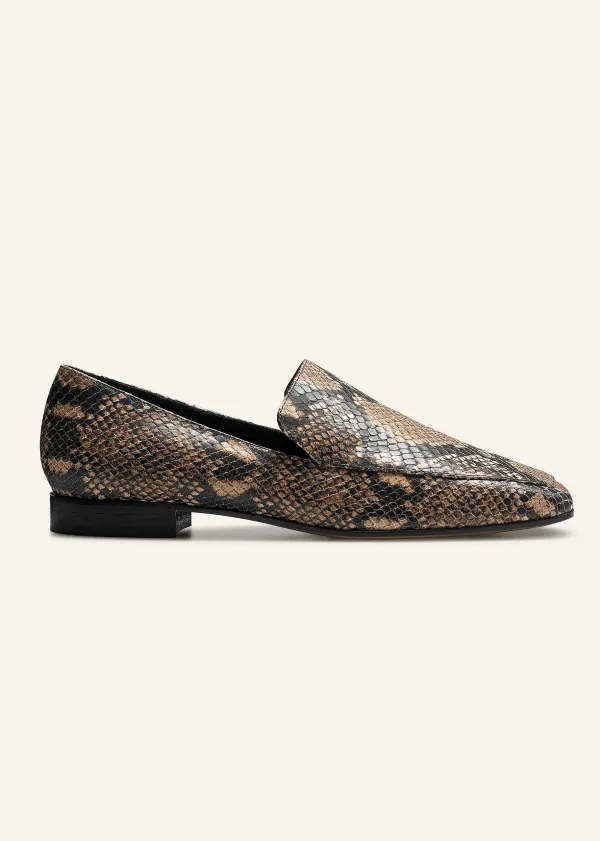modern_snakeembossed_loafer_1.webp ME+EM Modern Snake-Embossed Loafer | Women Flat Shoes