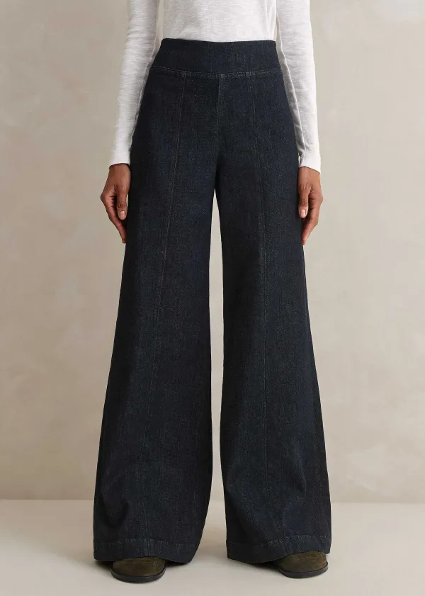 ME+EM Palazzo Travel Jean | Women Wide-Leg Trousers