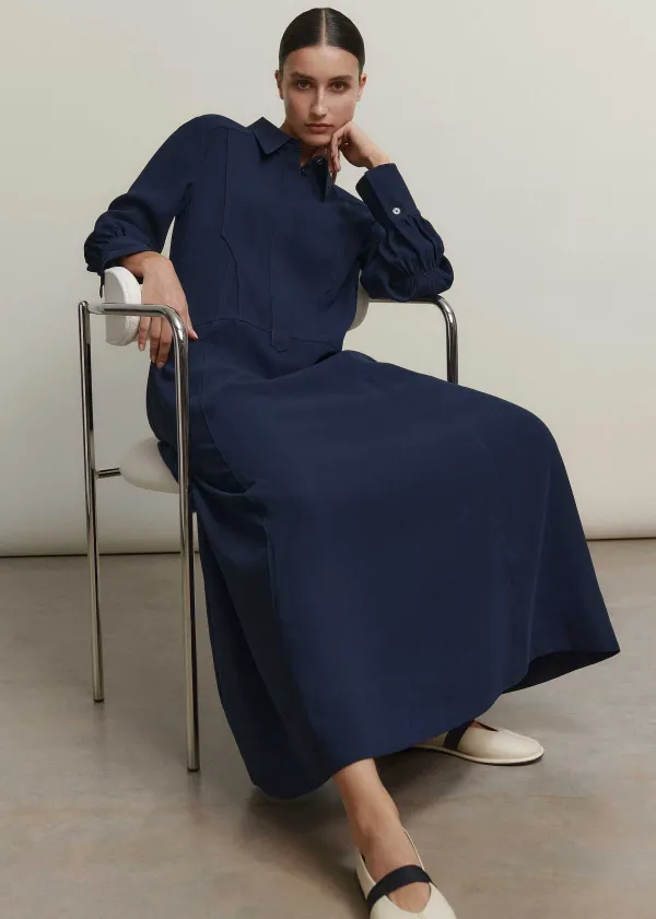 panelling_detail_maxi_shirt_dress_1.webp ME+EM Panelling Detail Maxi Shirt Dress | Women Maxi Dresses