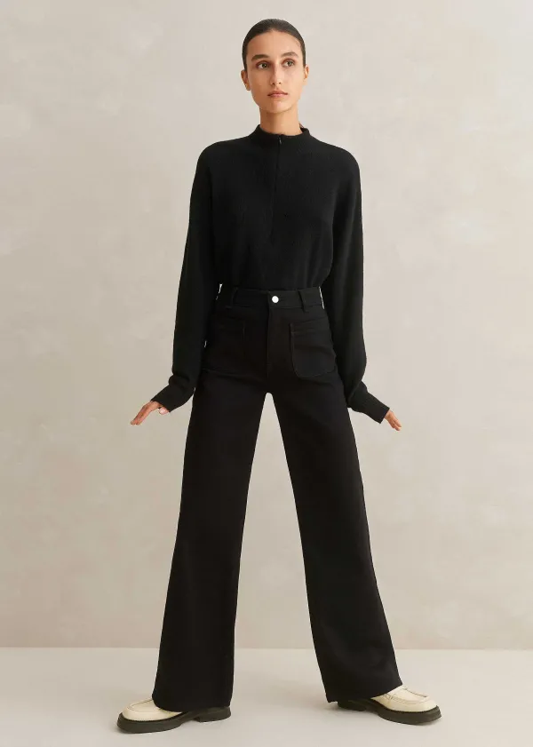 ME+EM Patch Pocket Subtle Flare Jean | Women Jeans