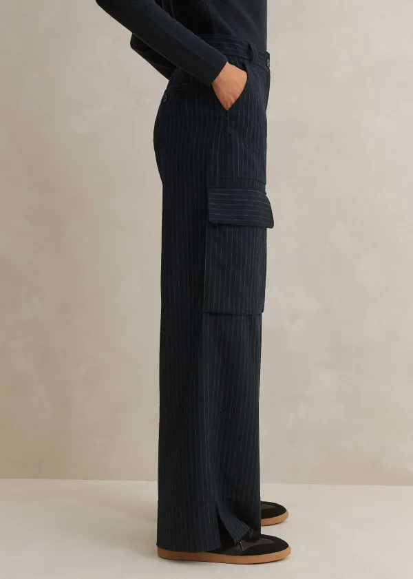 pinstripe_relaxed_straight_cargo_trouser_2.webp ME+EM Pinstripe Relaxed Straight Cargo Trouser | Women Cargo Trousers
