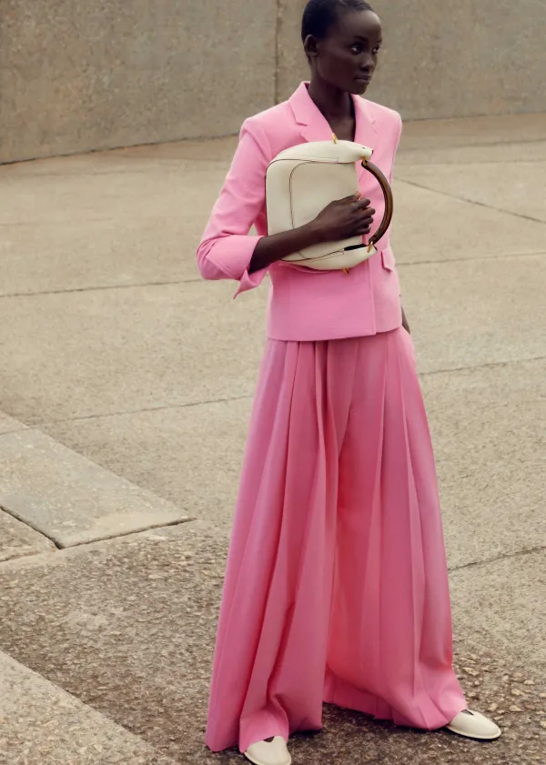 ME+EM Pleated Ultra Wide-Leg Trouser + Contour Jacket Suit | Women Occasionwear