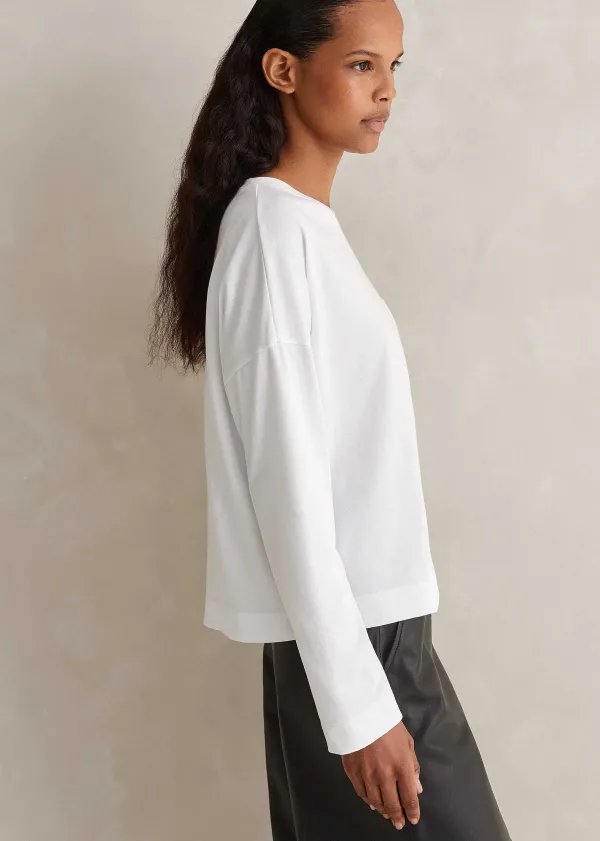pocket_detail_boxy_long_sleeve_top_6.webp ME+EM Pocket Detail Boxy Long Sleeve Top | Women T-Shirts