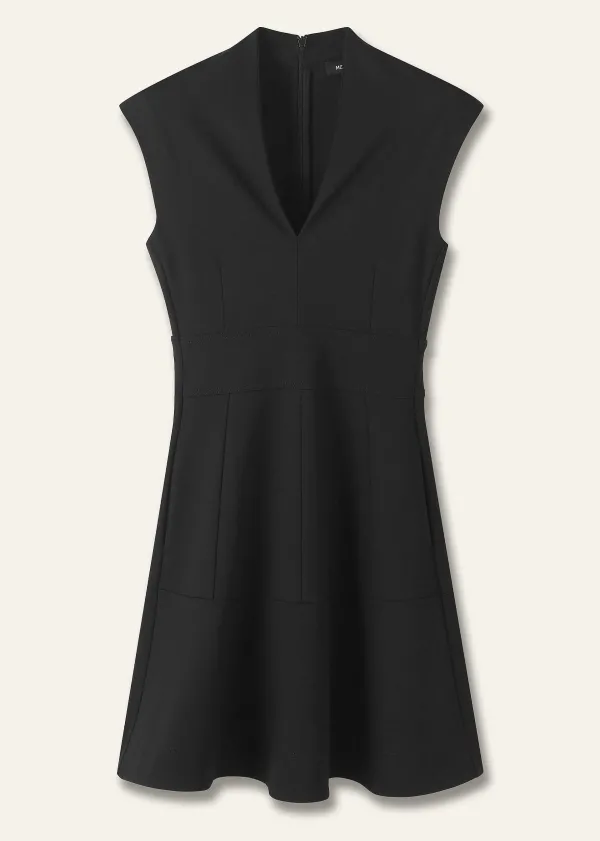 ME+EM Ponte Cap Sleeve Fit And Flare Dress | Women Short Dresses