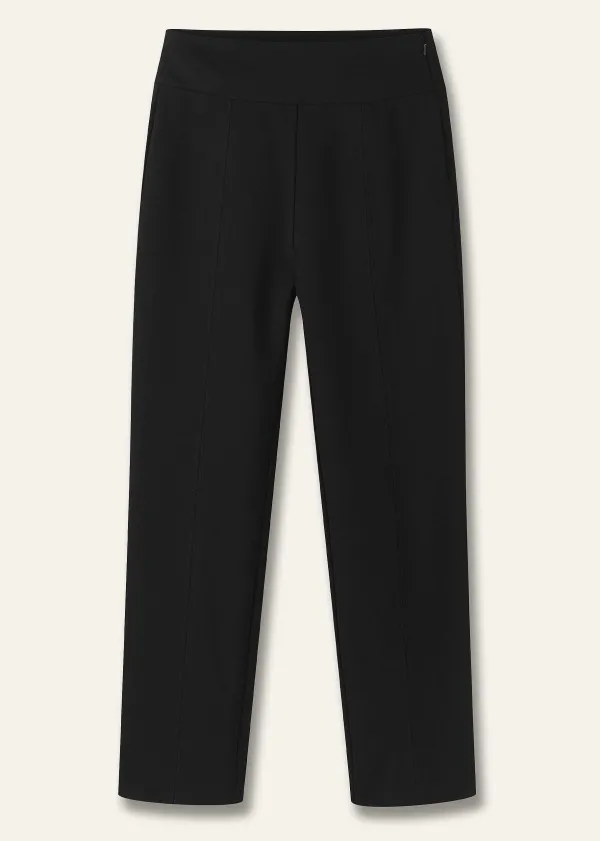 ME+EM Ponte Split Hem Crop Trouser | Women Slim Trousers