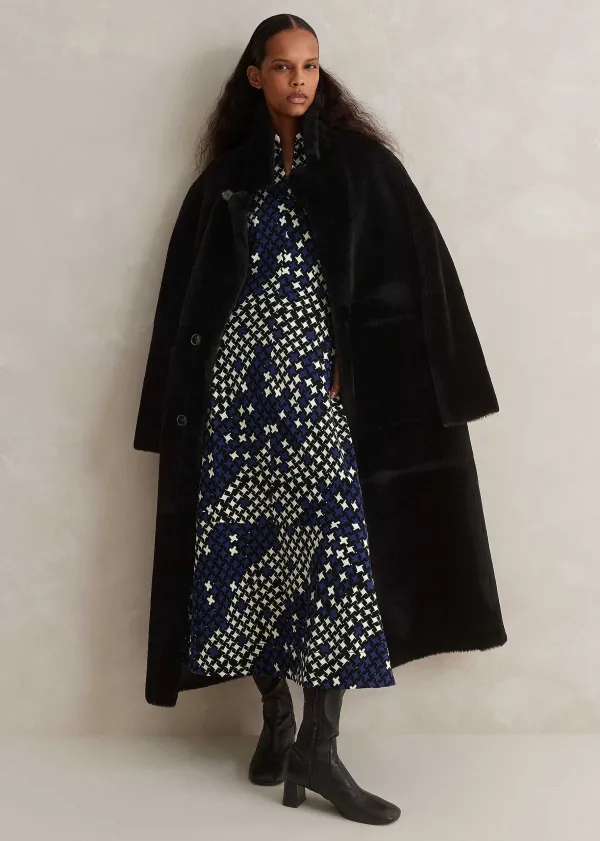 printed_ponte_balloon_sleeve_maxi_dress_1.webp ME+EM Printed Ponte Balloon Sleeve Maxi Dress | Women Maxi Dresses