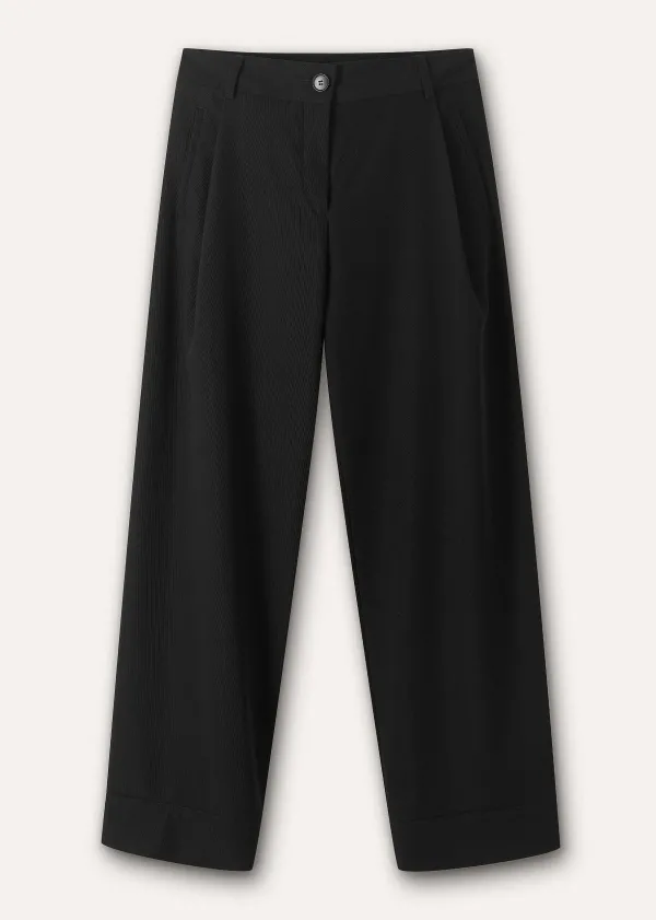 relaxed_tapered_turnup_trouser_2.webp ME+EM Relaxed Tapered Turn-Up Trouser | Women Tapered Trousers