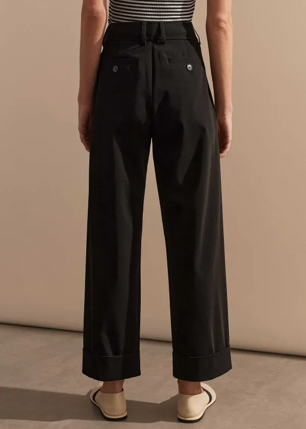 relaxed_tapered_turnup_trouser_4.webp ME+EM Relaxed Tapered Turn-Up Trouser | Women Tapered Trousers