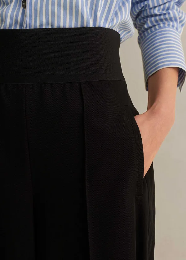 rib_waist_fluid_tapered_trouser_6.webp ME+EM Rib Waist Fluid Tapered Trouser | Women Tapered Trousers