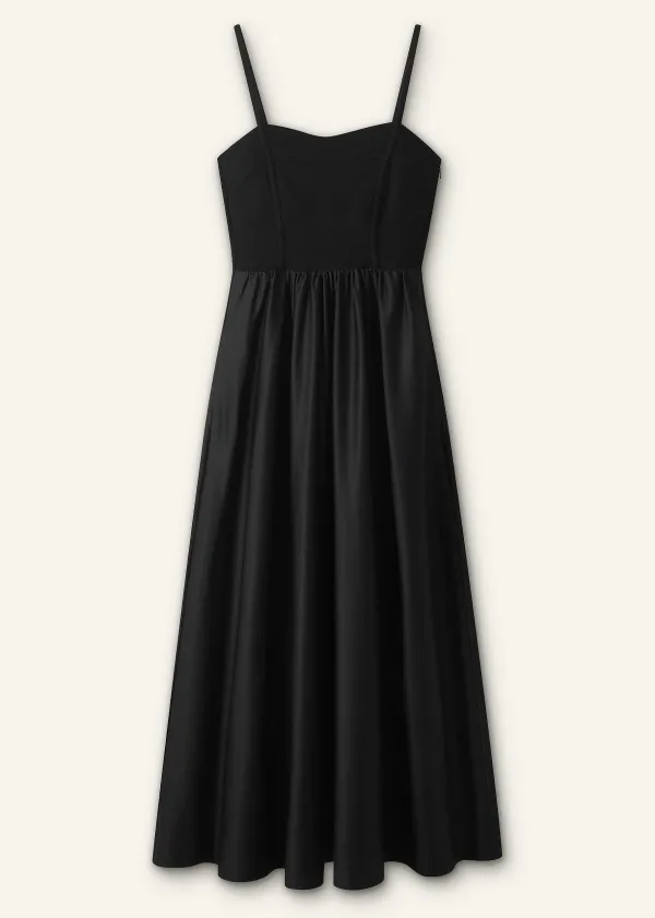 ME+EM Seam Detail Mixed Media Maxi Dress | Women Maxi Dresses