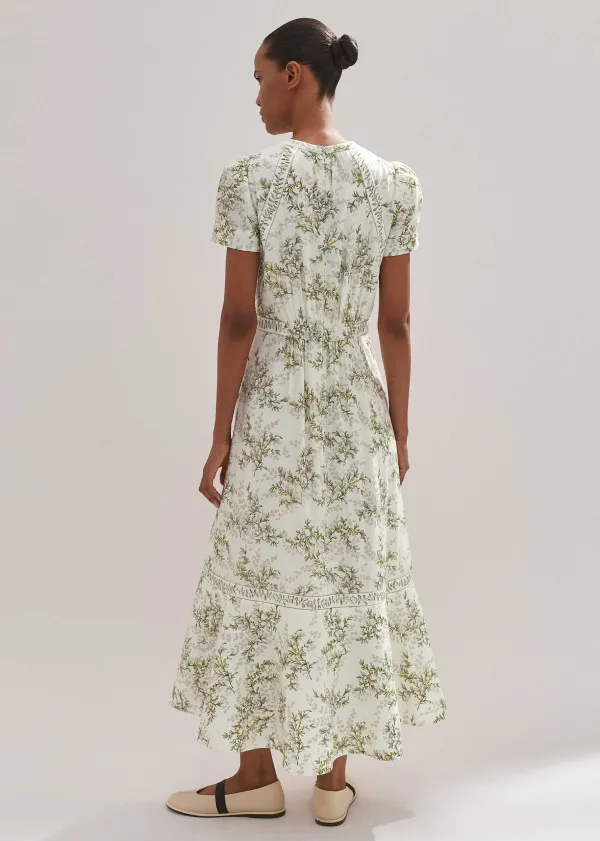 ME+EM Shadow Berry Print Maxi Dress | Women Maxi Dresses