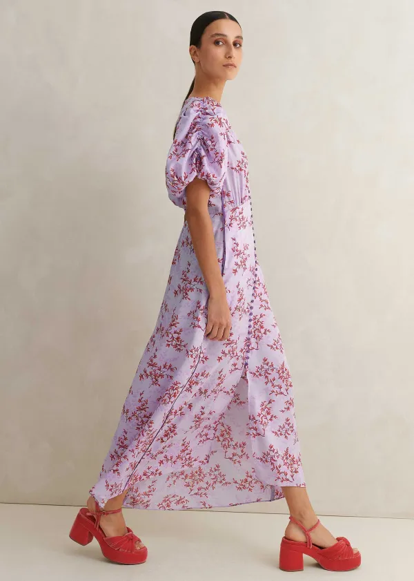 shadow_berry_print_midi_tea_dress_2.webp ME+EM Shadow Berry Print Midi Tea Dress | Women Midi Dresses