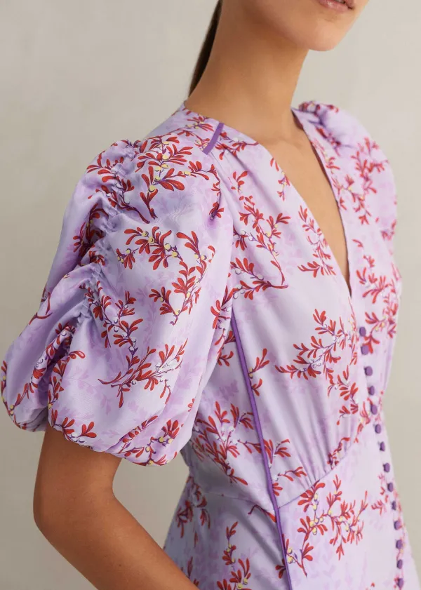 shadow_berry_print_midi_tea_dress_4.webp ME+EM Shadow Berry Print Midi Tea Dress | Women Midi Dresses