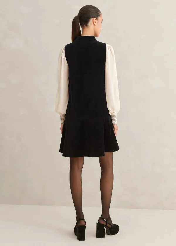 sheer_sleeve_crew_neck_layering_top_3.webp ME+EM Sheer Sleeve Crew Neck Layering Top | Women Layering Tops