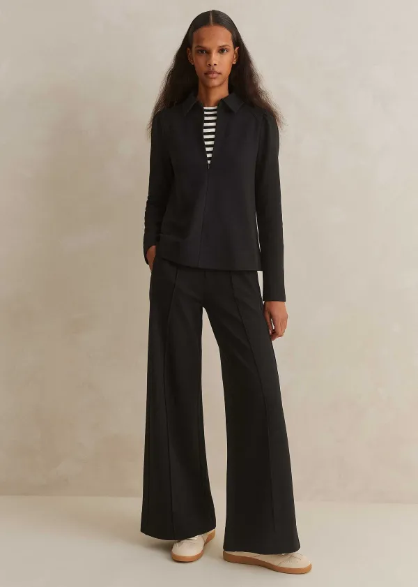 ME+EM Short Length Travel Tailoring Palazzo | Women Wide-Leg Trousers