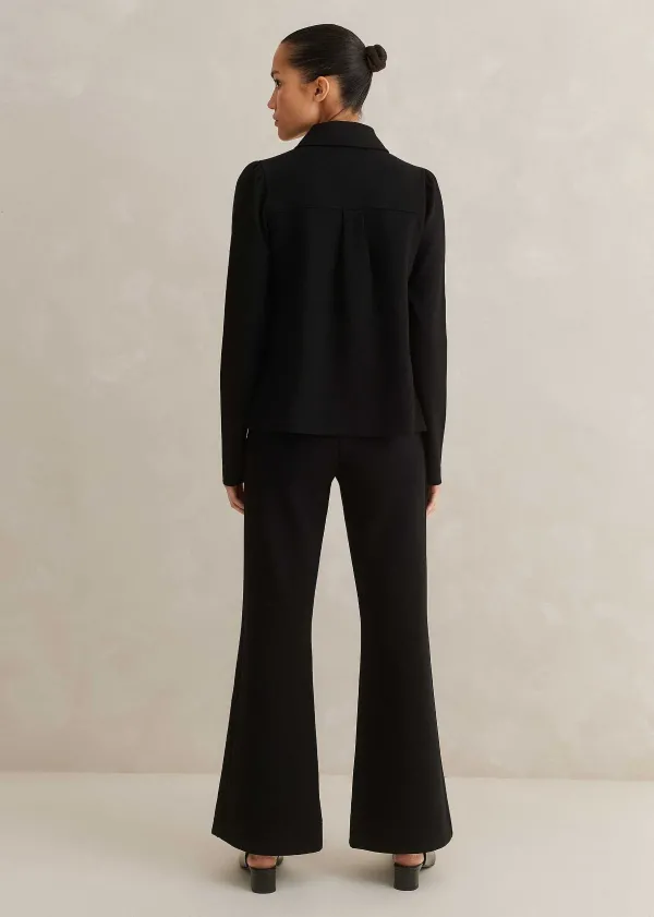 short_travel_tailoring_kick_flare_trouser_coord_3.webp ME+EM Short Travel Tailoring Kick Flare Trouser Co-Ord | Women Suits And Co-Ords