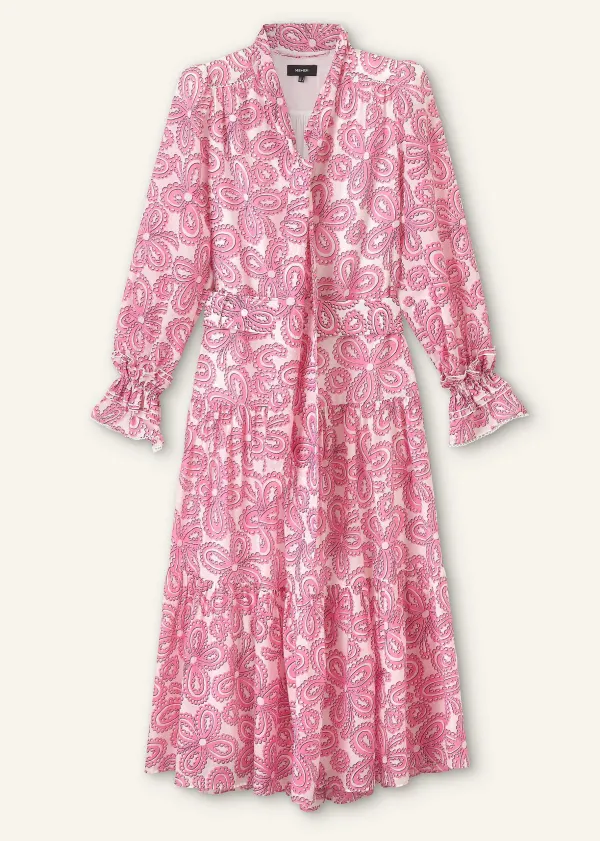 silk_cotton_flower_print_midi_dress__belt_5.webp ME+EM Silk Cotton Flower Print Midi Dress + Belt | Women Midi Dresses