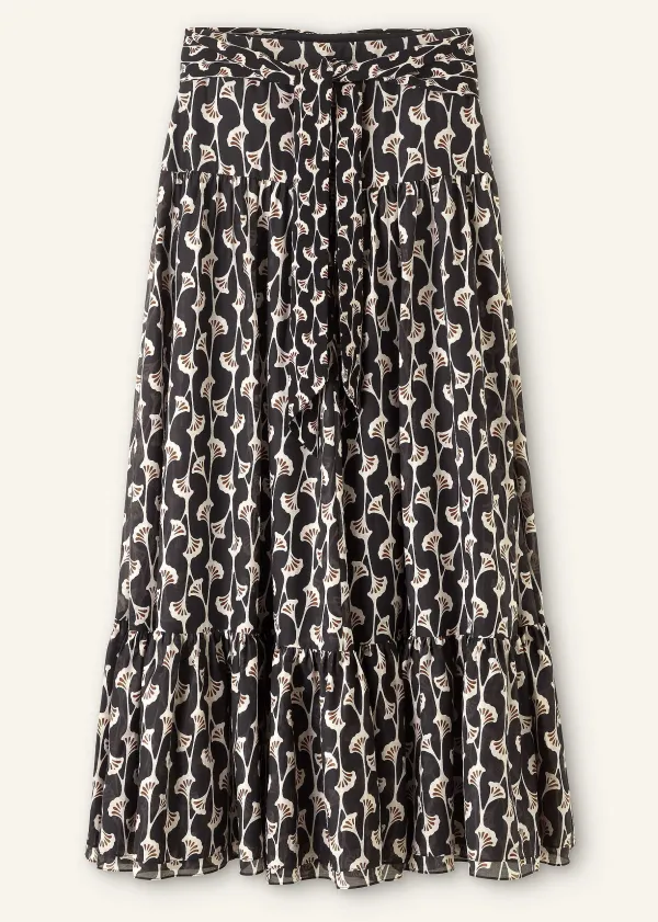 silk_cotton_ginko_leaf_print_skirt__belt_3.webp ME+EM Silk Cotton Ginko Leaf Print Skirt + Belt | Women Skirts