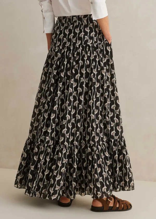 silk_cotton_ginko_leaf_print_skirt__belt_4.webp ME+EM Silk Cotton Ginko Leaf Print Skirt + Belt | Women Skirts