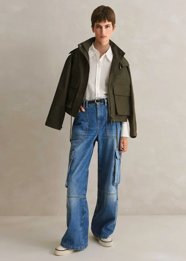 ME+EM Silk Cotton Layering Shirt | Women Shirts