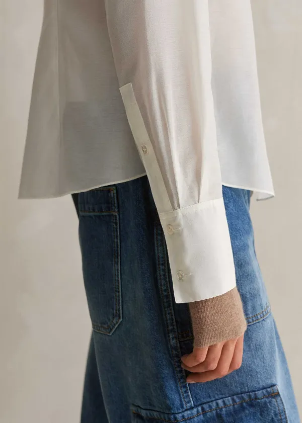 silk_cotton_layering_shirt_3.webp ME+EM Silk Cotton Layering Shirt | Women Shirts