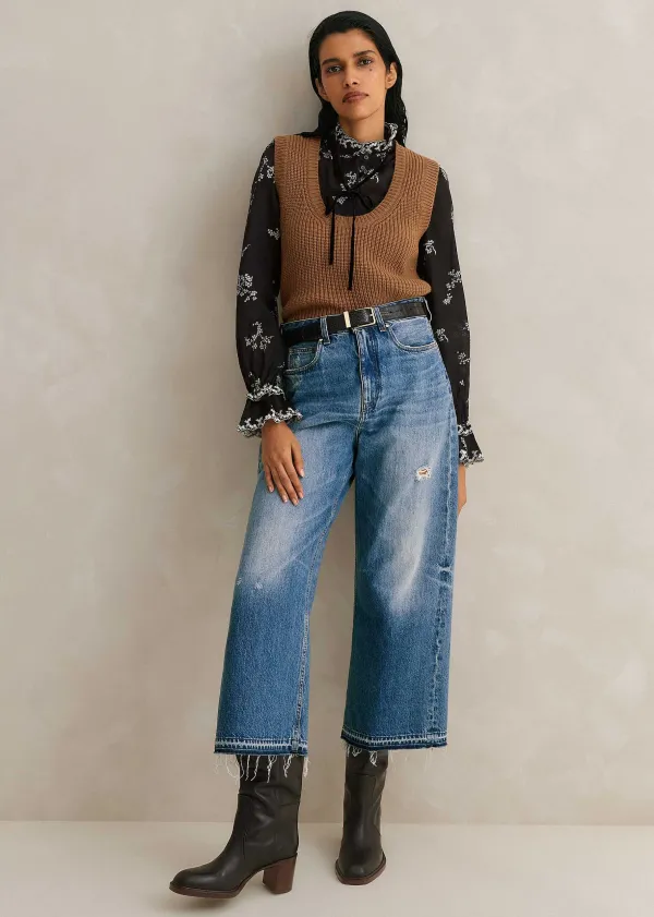 silk_organza_cherry_blossom_print_blouse_5.webp ME+EM Silk Organza Cherry Blossom Print Blouse | Women Blouses