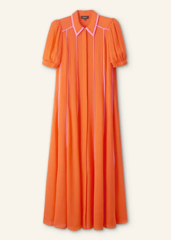 ME+EM Silk Short Sleeve Maxi Dress + Belt | Women Maxi Dresses