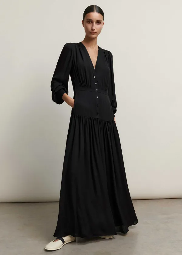 silk_statement_vneck_maxi_dress__belt_2.webp ME+EM Silk Statement V-Neck Maxi Dress + Belt | Women Maxi Dresses