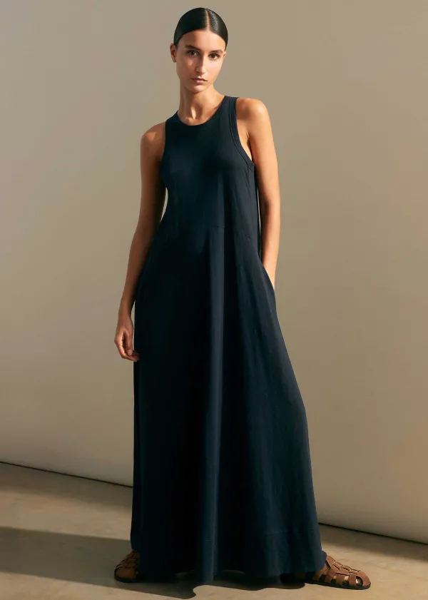 ME+EM Slub Jersey Halterneck Maxi Dress | Women Maxi Dresses