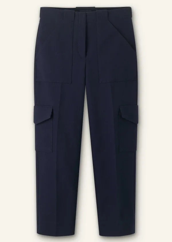 ME+EM Smart Cargo Slim Crop Trouser | Women Cargo Trousers