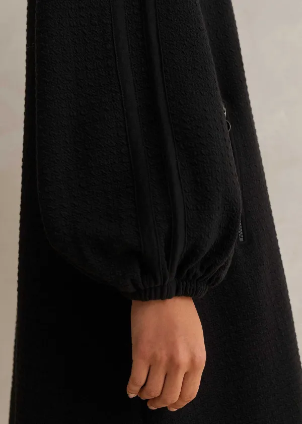 sporty_jacquard_zip_up_swing_dress_3.webp ME+EM Sporty Jacquard Zip Up Swing Dress | Women Long Sleeve Dresses