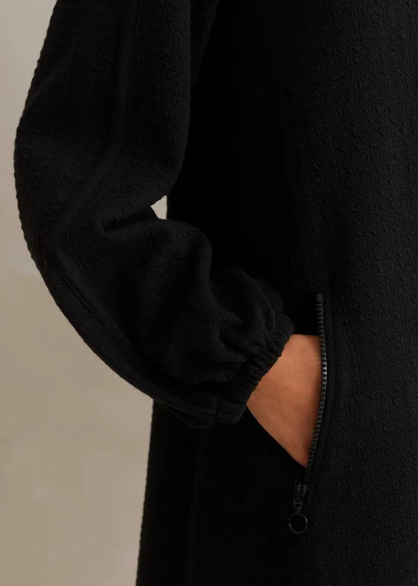 sporty_jacquard_zip_up_swing_dress_4.webp ME+EM Sporty Jacquard Zip Up Swing Dress | Women Long Sleeve Dresses